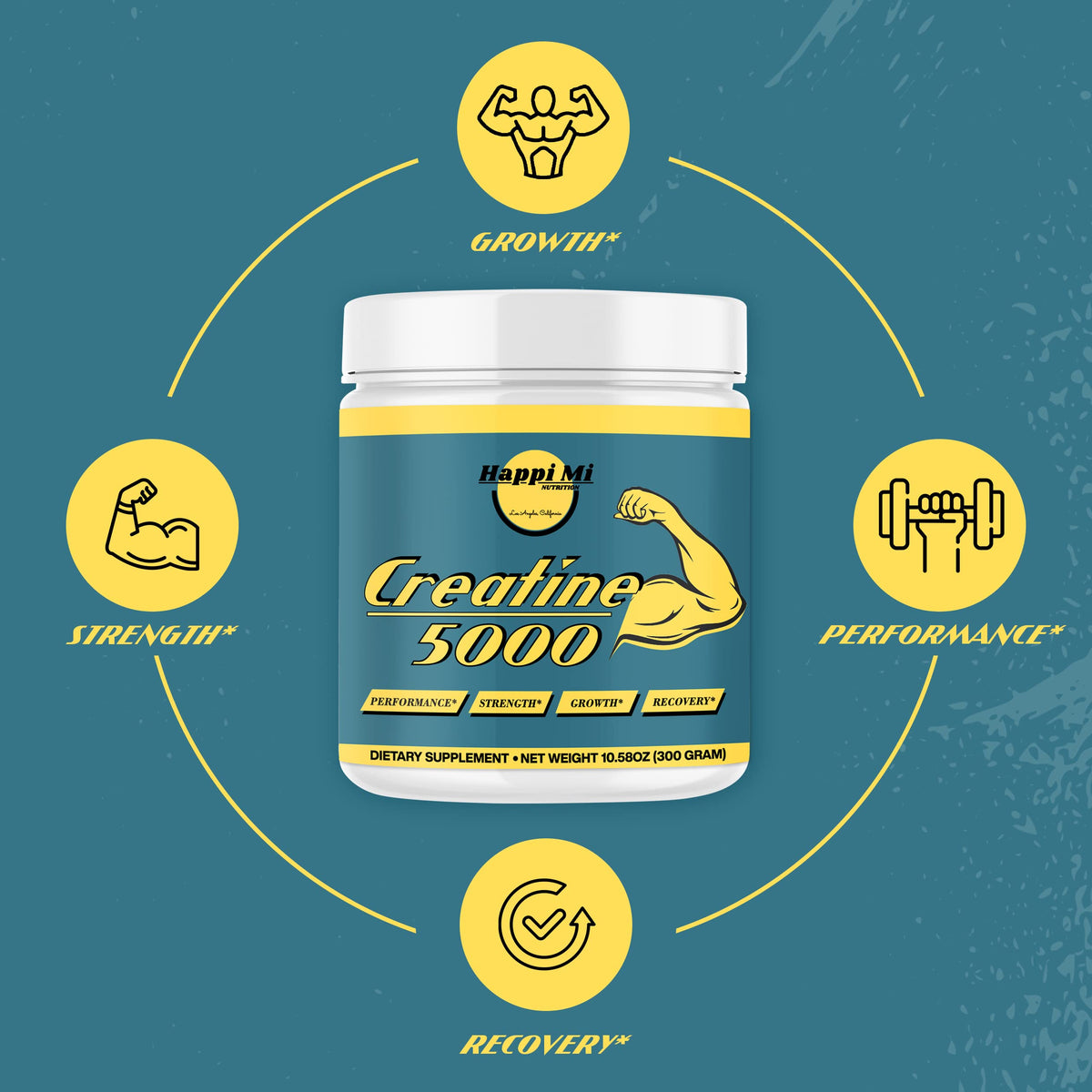 Happi Mi Nutrition Micronized Creatine Monohydrate Powder - 300g - image 3