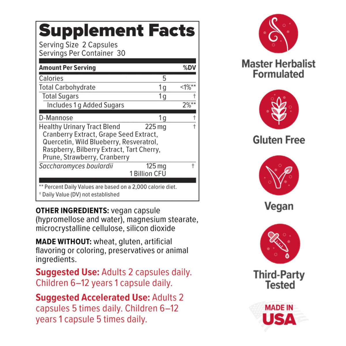 Redd Remedies UT Soothe Urinary Tract Support - 60 Vegetarian Capsules - image 2