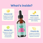 JoySpring Burst B12 Kids B Complex Drops Flavorless - 60 Servings - image 2