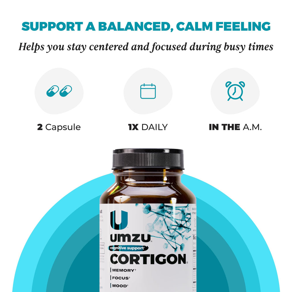 UMZU Cortigon Cortisol Support Supplement - 30 Capsules - image 5