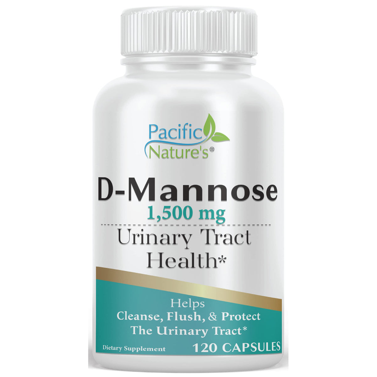 Pacific Nature's D-Mannose 1500mg - 120 Capsules