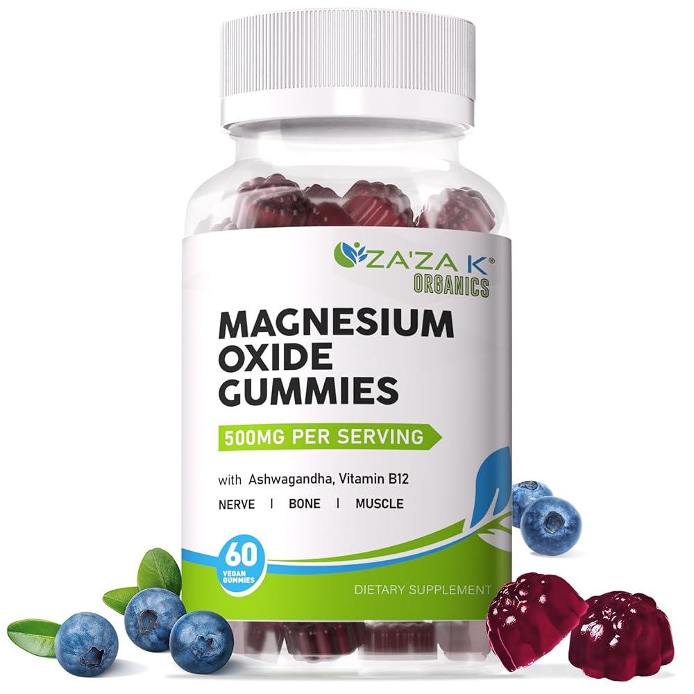 ZA'ZA K ORGANICS Magnesium Oxide Gummies for Sleep - 60 Gummies