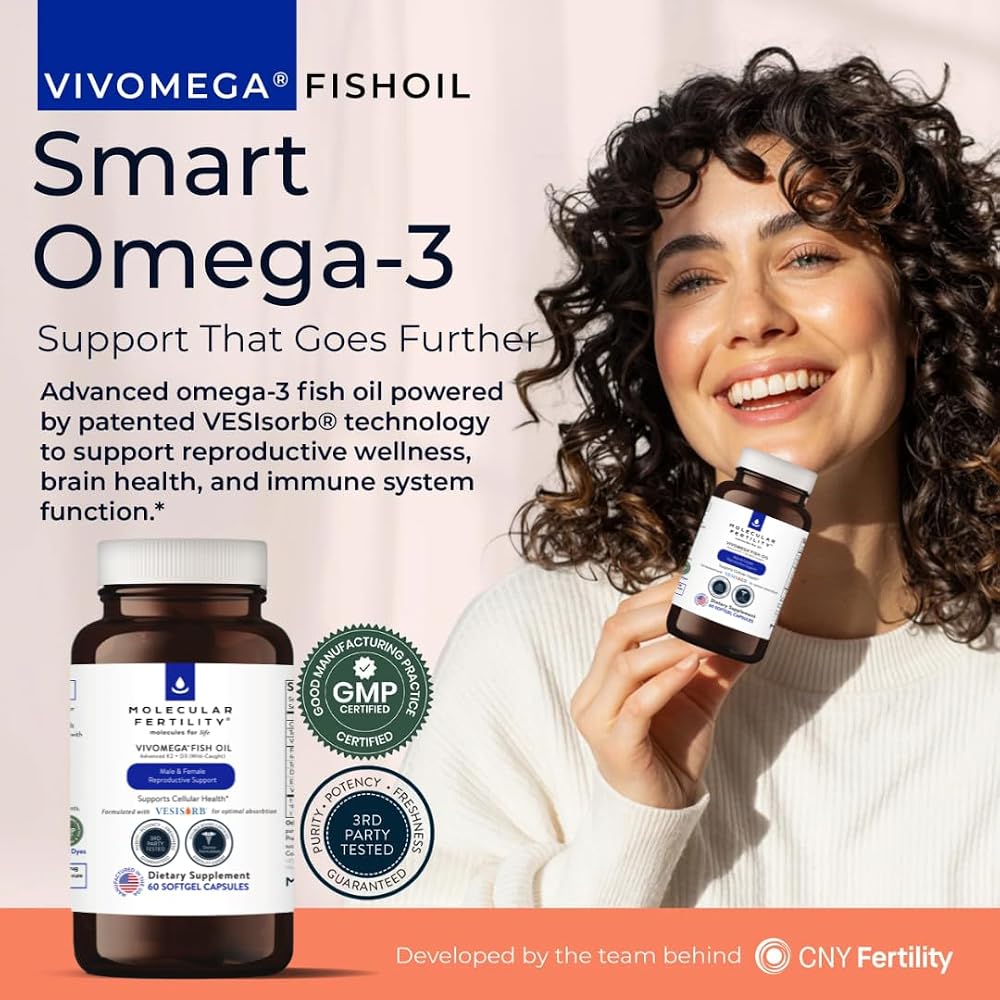 Molecular Fertility VIVOMEGA Fish Oil Omega-3 - 60 Softgels - image 2