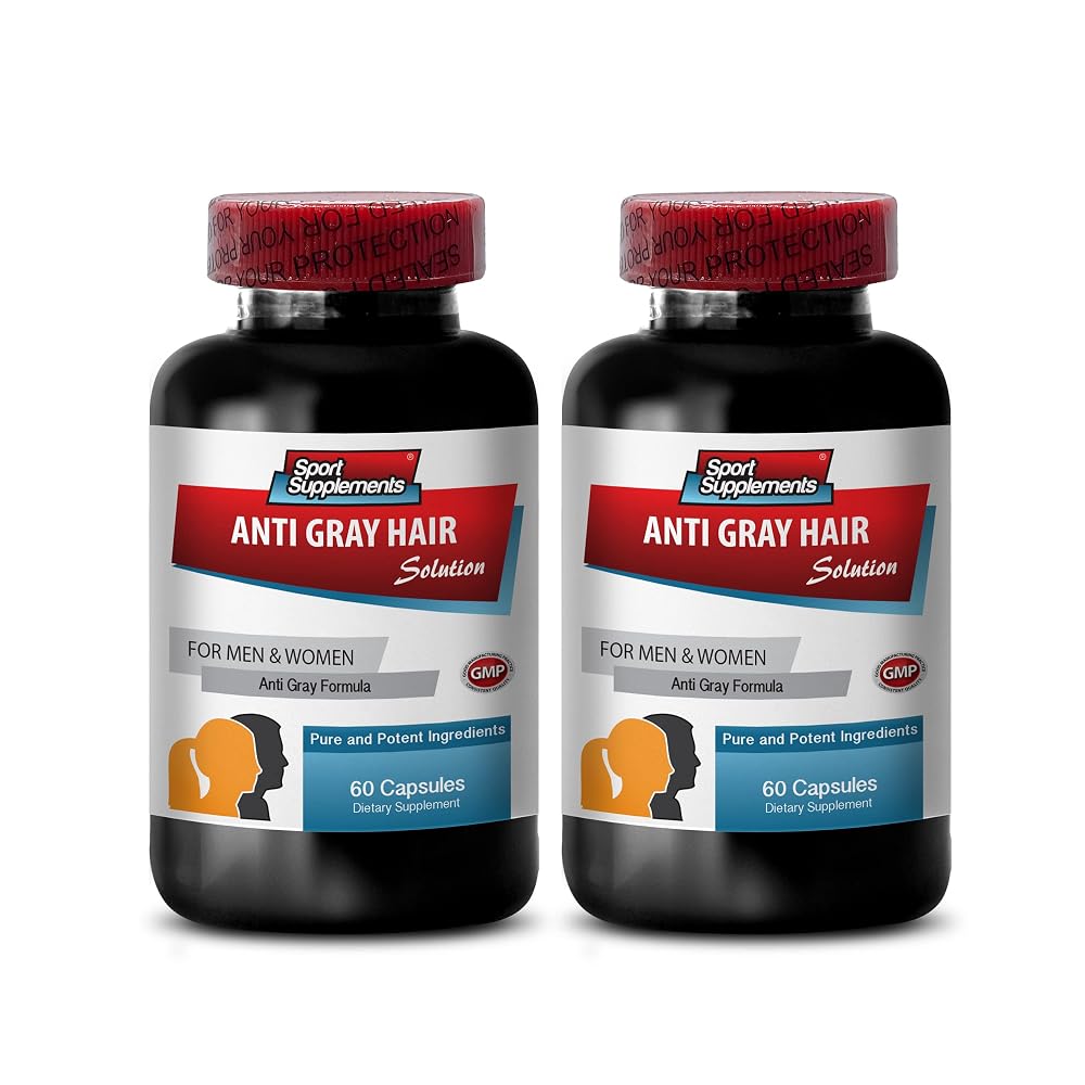 Sport Supplement Folic Acid Anti Gray Hair Capsules - 120 Capsules