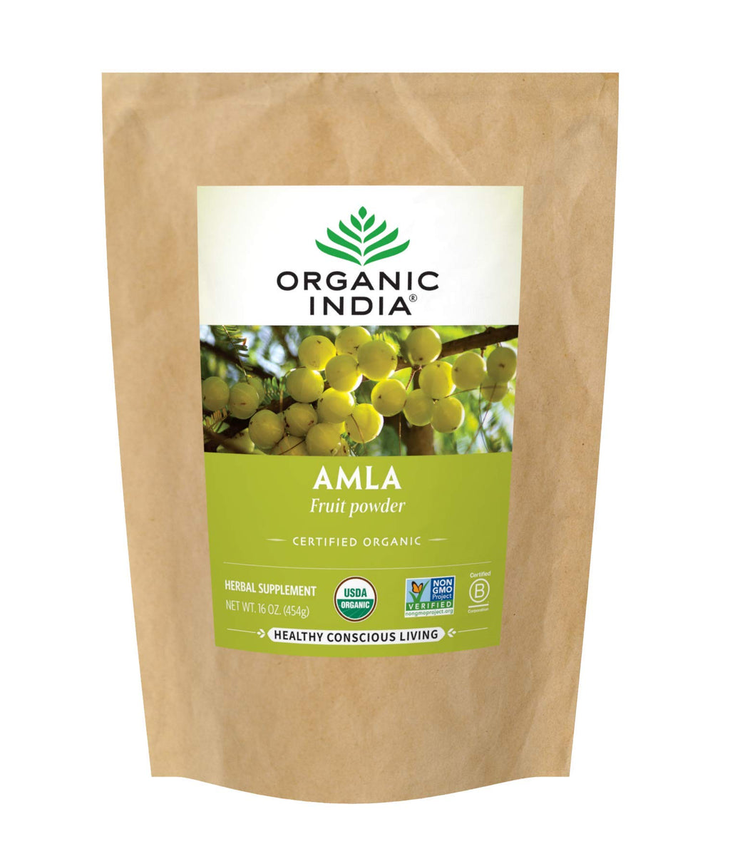 ORGANIC INDIA Amla Powder Indian Gooseberry Immune Support - 1 Lb