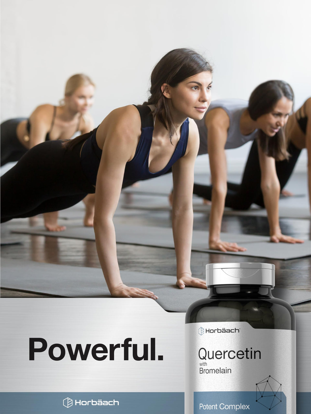 Horbäach Quercetin with Bromelain Supplement - 240 Capsules - image 7
