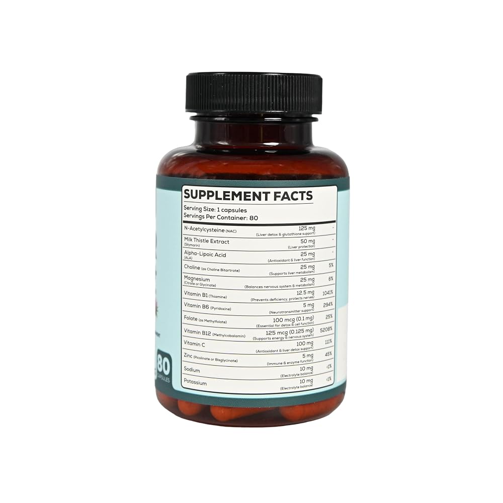 ZETHYR STREET Liver Cleanse Detox & Repair with Milk Thistle - 80 Capsules - image 2