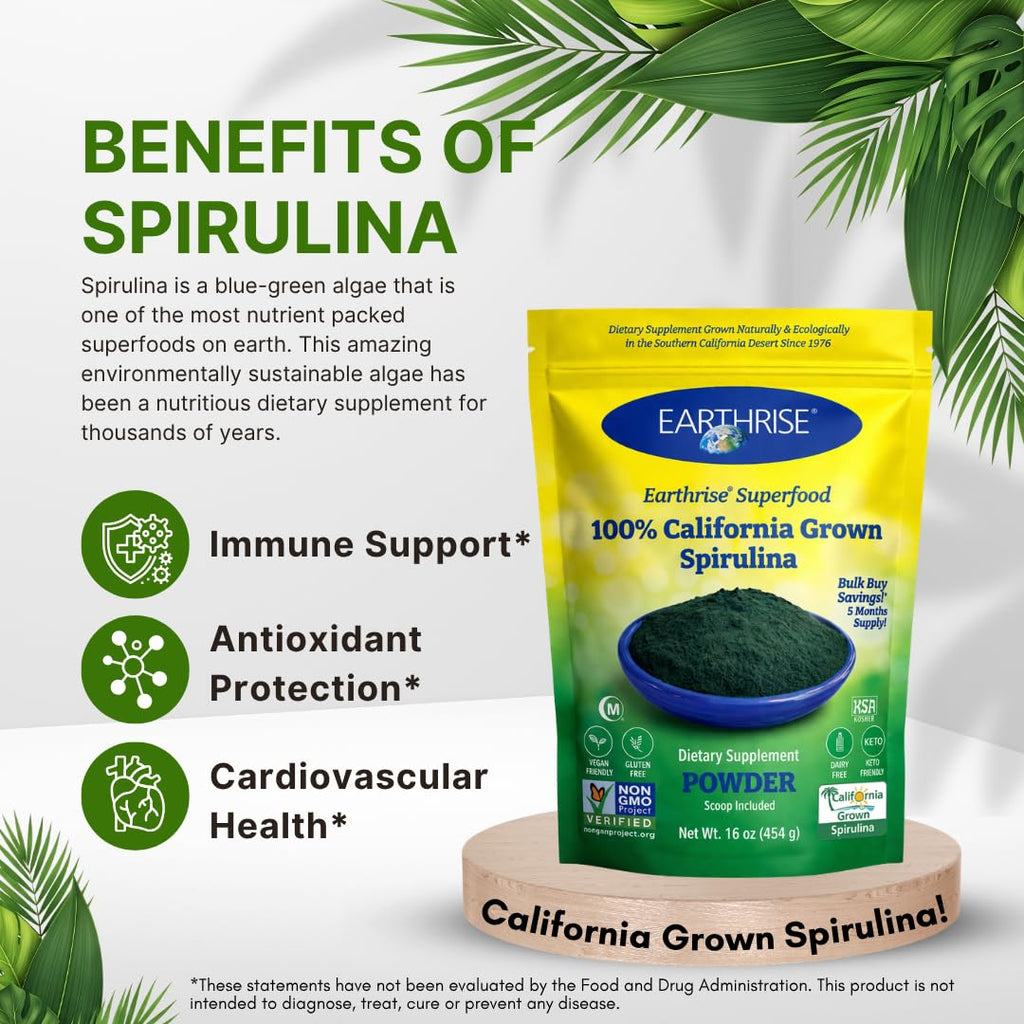 Earthrise California Spirulina Powder - 16 oz - image 6