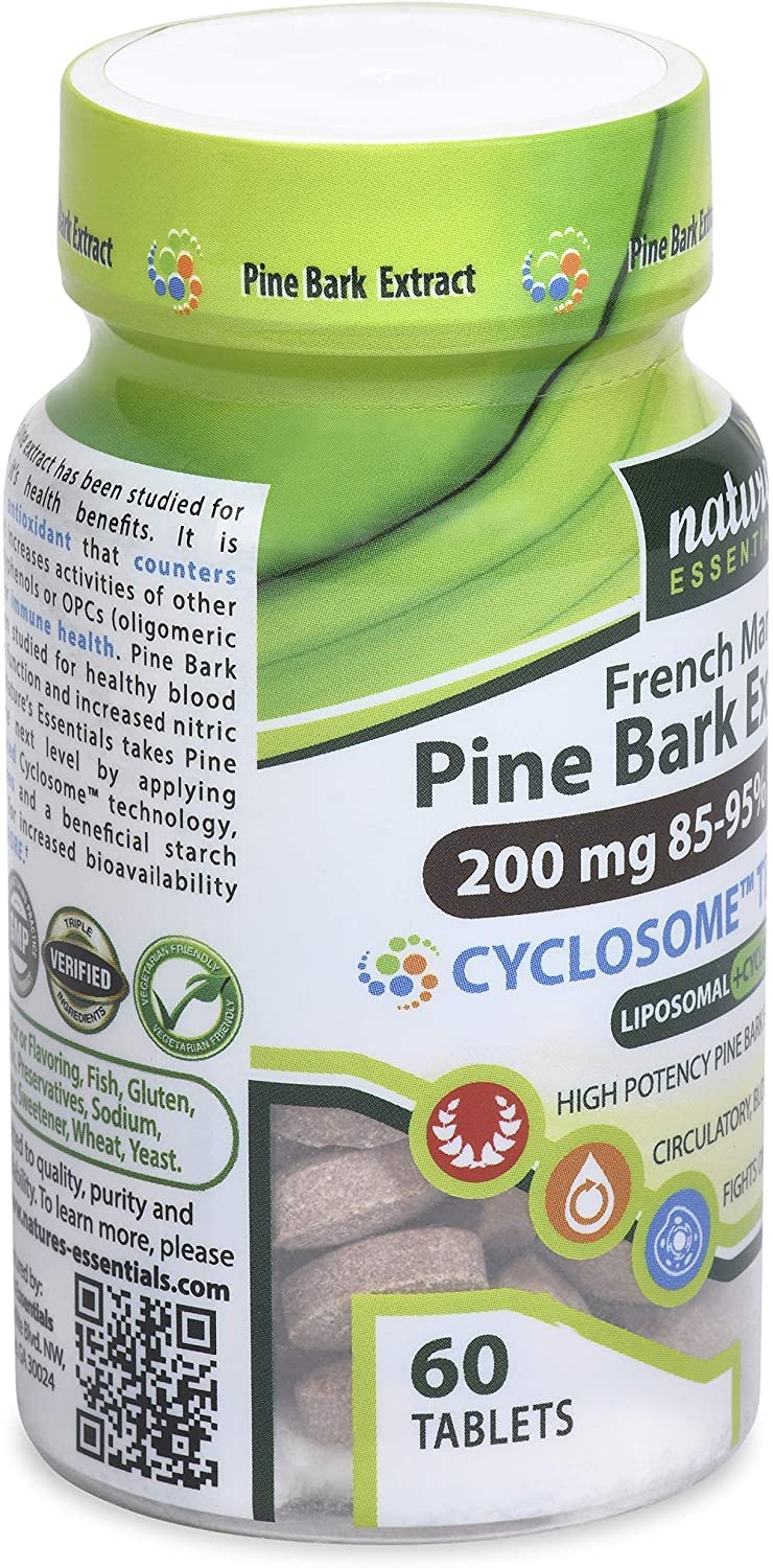 Nature's Essentials Pine Bark Extract 200mg - 60 Tablets - image 5