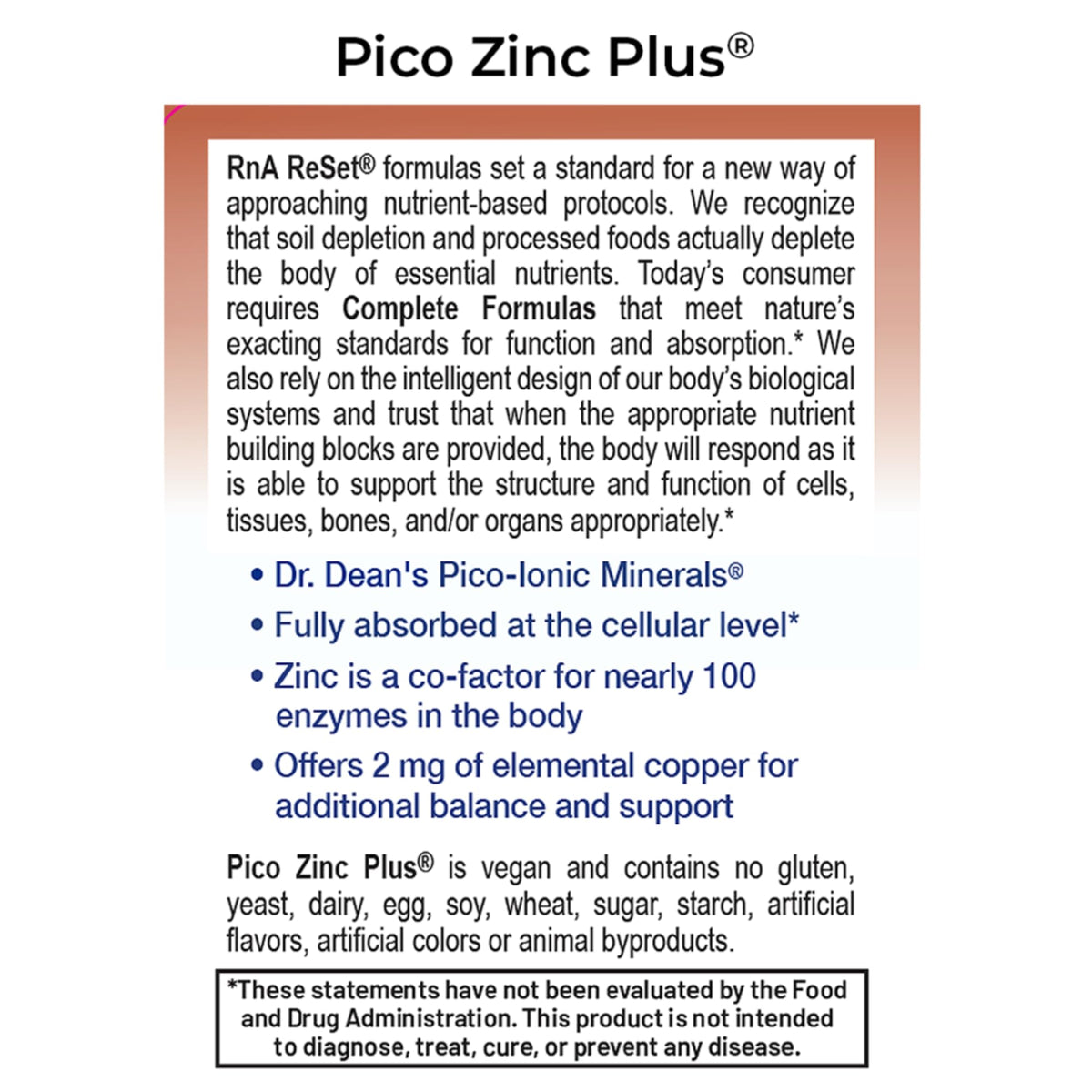 RnA ReSet Pico Zinc Plus Liquid Zinc & Copper Supplement - 8.1 fl oz - image 3