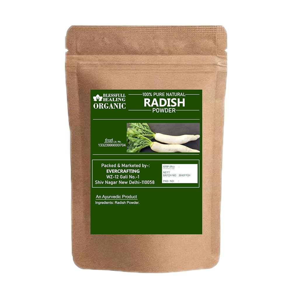Blessfull Healing Organic Radish Powder 100% Pure Natural 200 Gram /