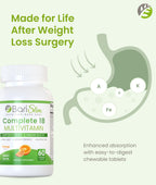 BariSlim Advanced Chewable Bariatric Multivitamin Tablets