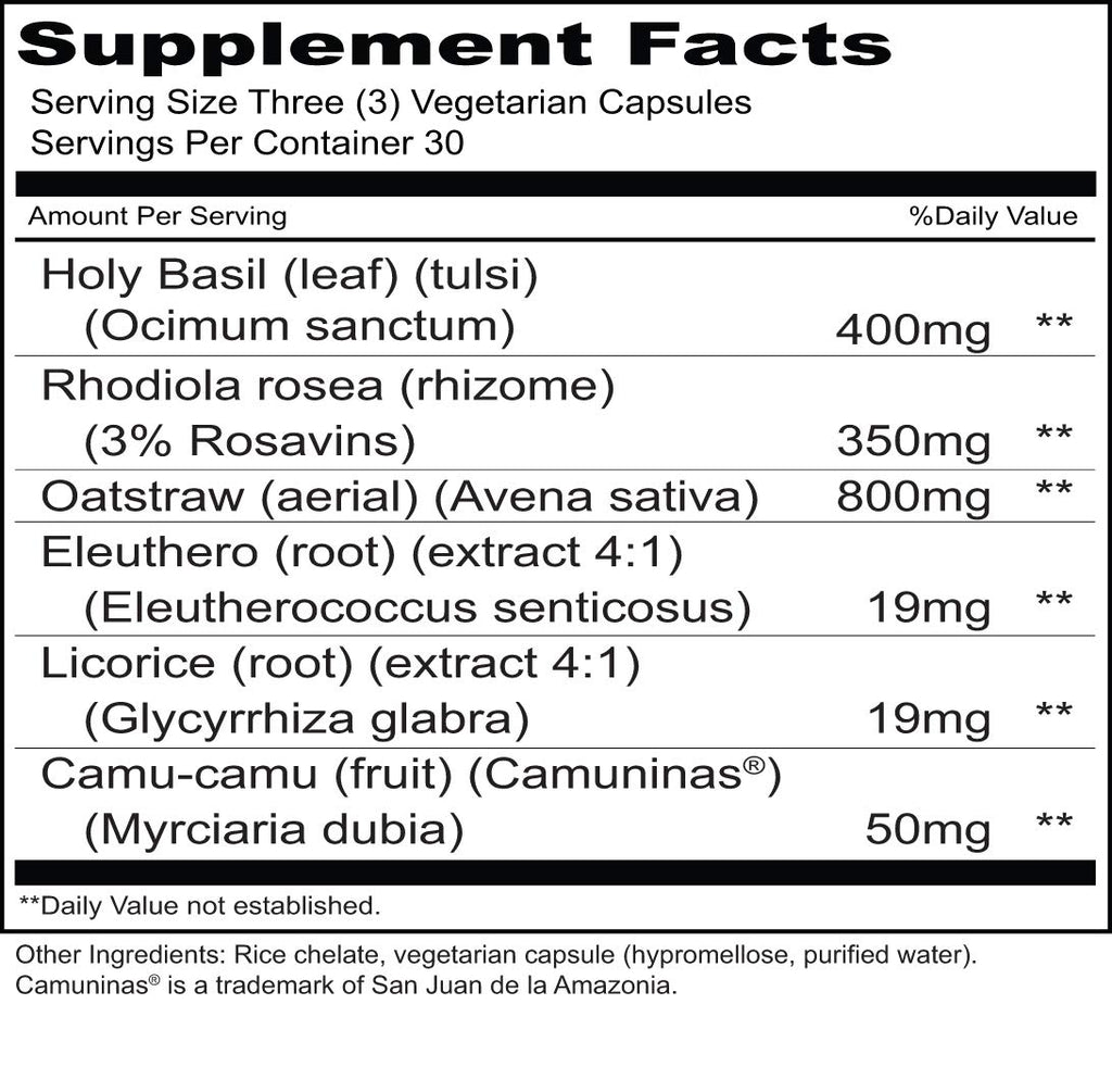 Priority One Adrenal Support Vegetarian Capsules - 90 Count - image 2