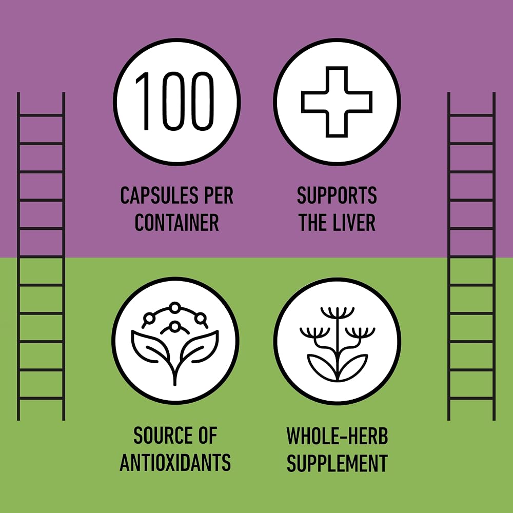Complete Natural Products Milk Thistle 500mg Capsules - 100 Count - image 8