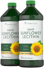Carlyle Sunflower Lecithin Liquid - 16 fl oz (Pack of 2)