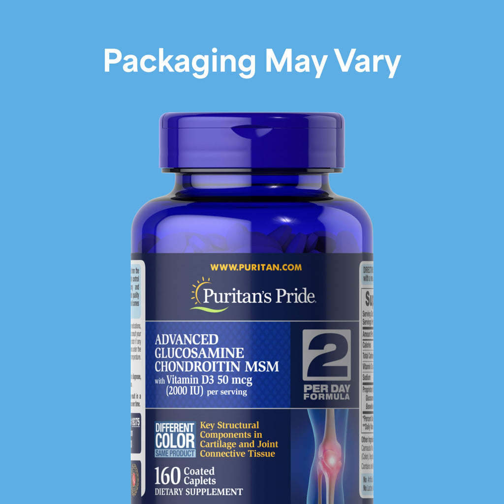 Puritan's Pride Advanced Glucosamine Chondroitin MSM with Vitamin D3 - image 2