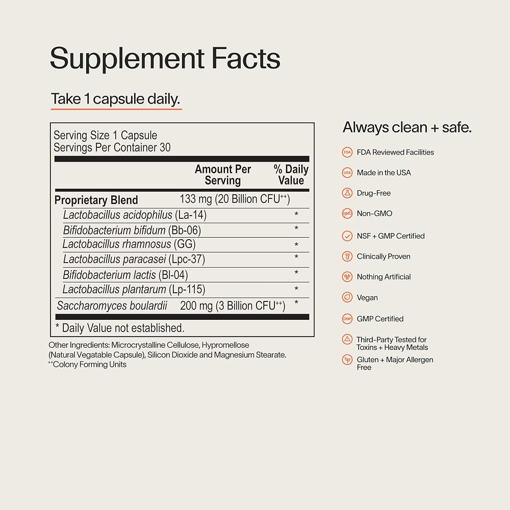 Veracity Metabolic Defense Probiotic - 6 Strains, 20 Billion Cultures - image 5