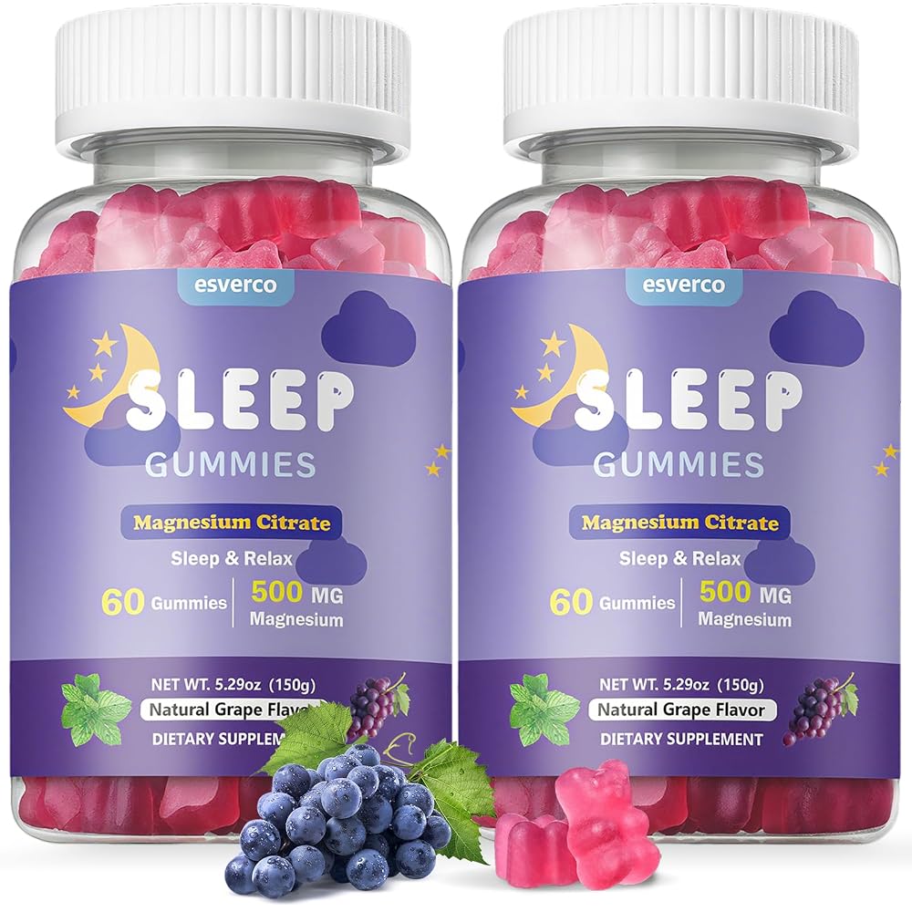 esverco Sleep Gummies, 500mg Magnesium Citrate