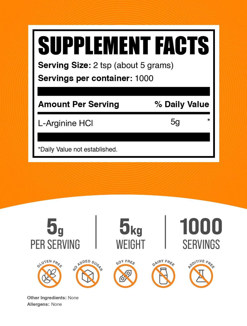 BulkSupplements.com L-Arginine HCL Powder