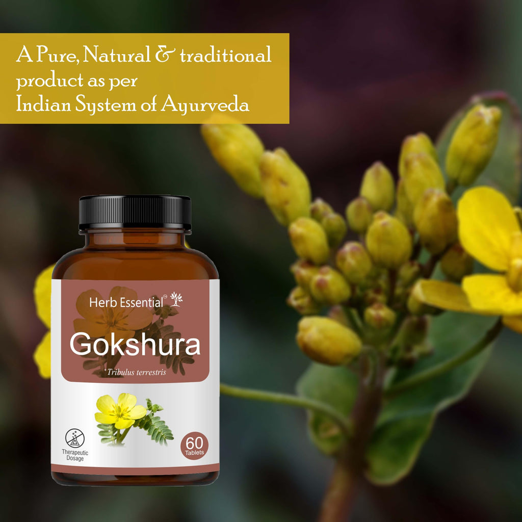 Herb Essential Gokshura Tribulus Terrestris 500mg - 120 Tablets - image 4