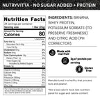 Nutryvitta Banana Fruit Bars with Whey Protein - 24 Ct - image 2
