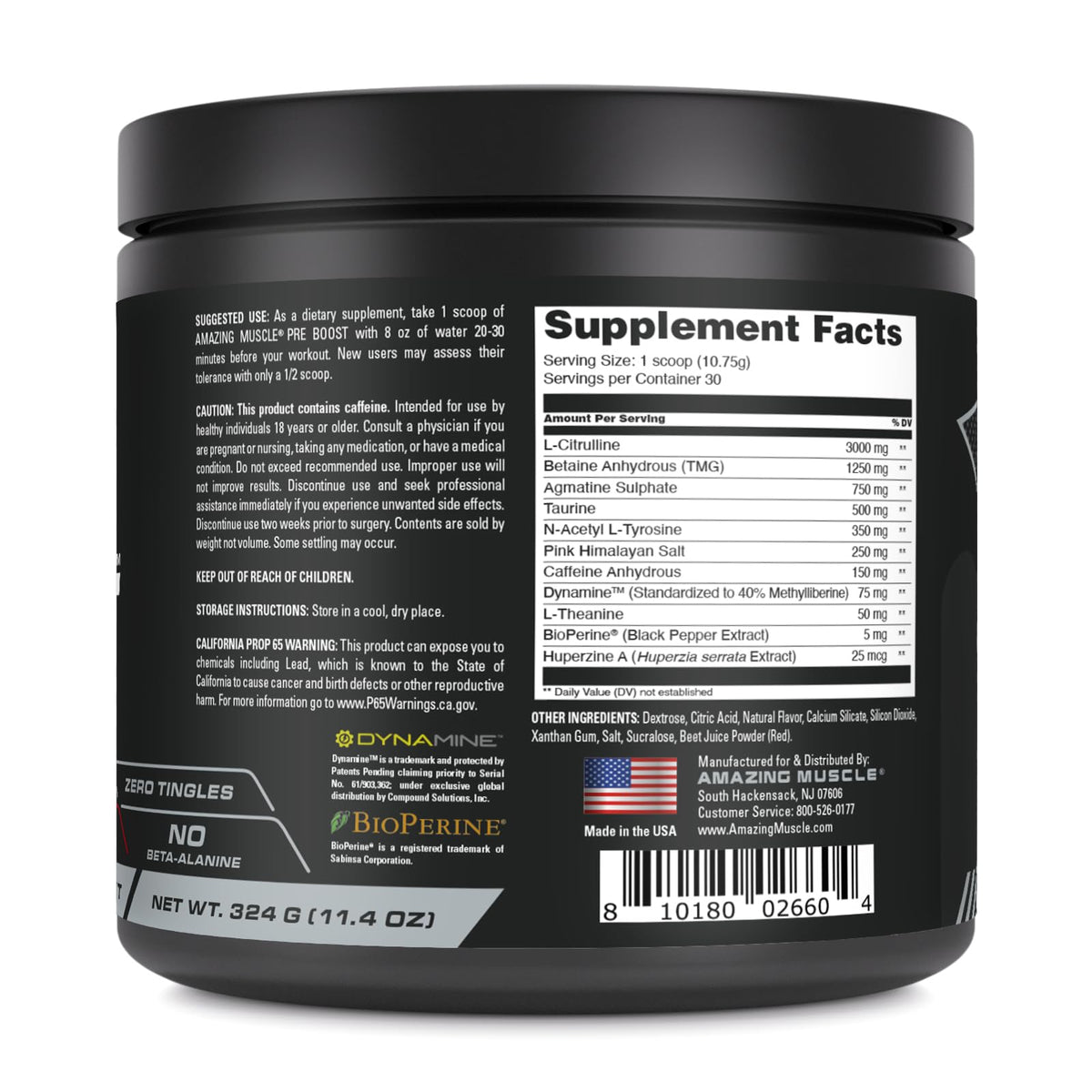 Amazing Muscle Pre Boost Pre-Workout Powder - 30 Servings - image 3