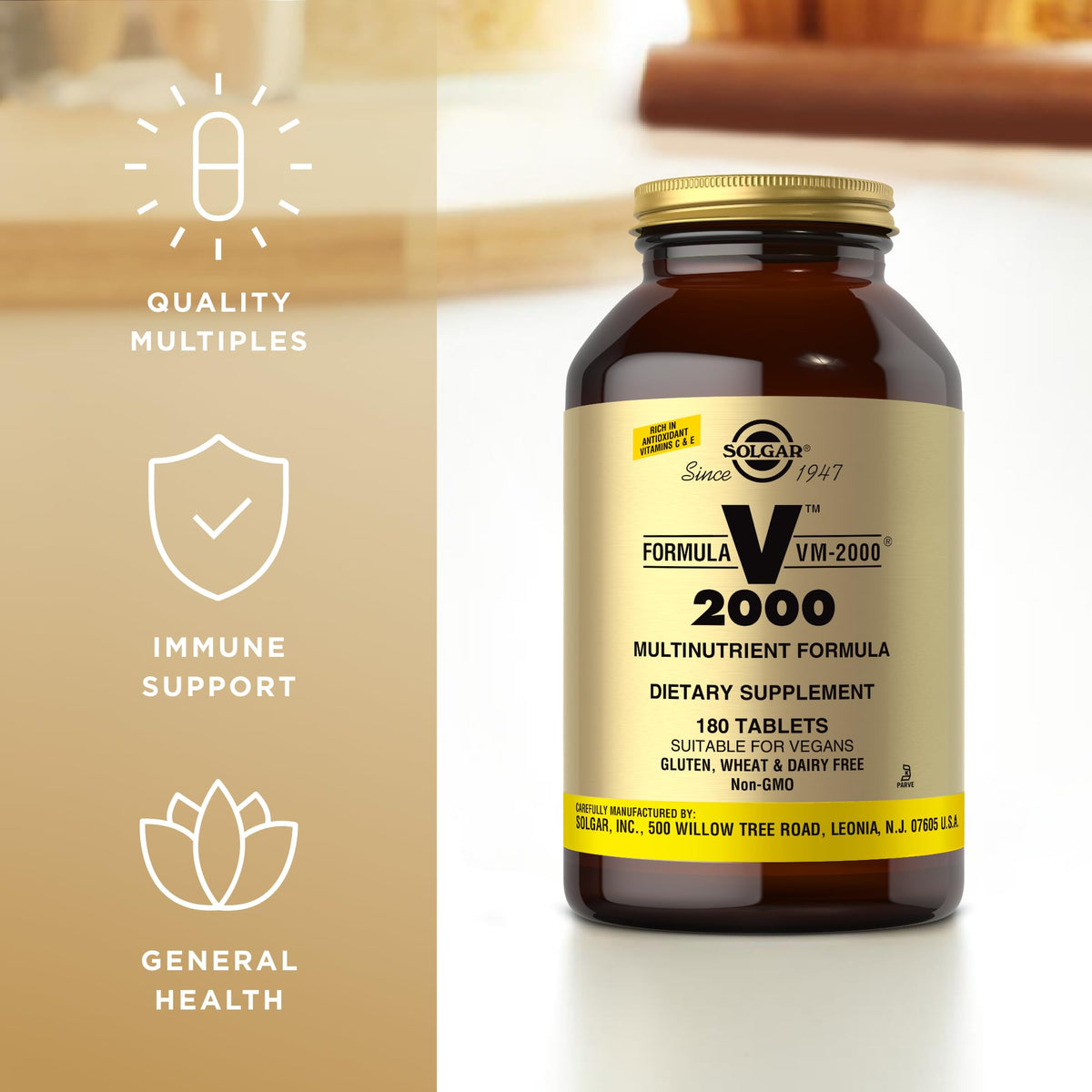 Solgar Formula VM 2000 Multinutrient System - 180 Tablets - image 4
