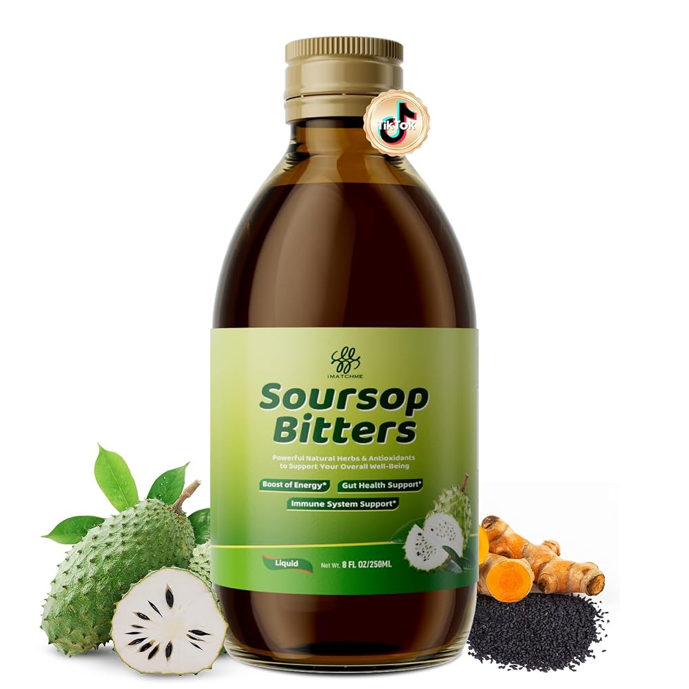 iMATCHME Soursop Bitters Liquid with Black Seed-Gut Cleanse