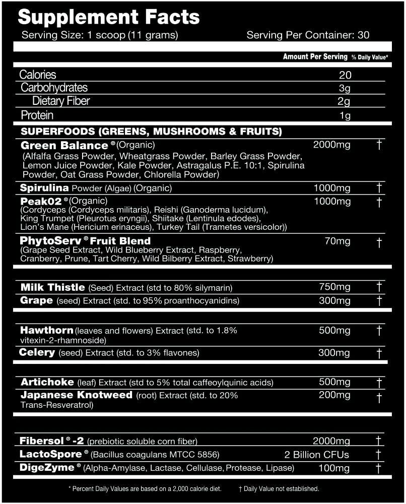 Performax Labs PhytoactivMax Active Greens Powder - 30 Servings - image 2