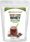 Z Natural Foods Whey Protein Isolate- Grass-Fed, No Sugar