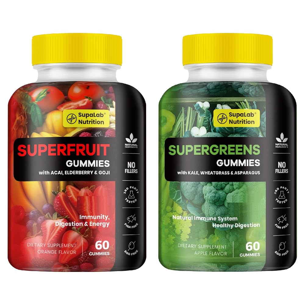 MEGNETA Super Greens & Fruits Gummies - 120 Gummies
