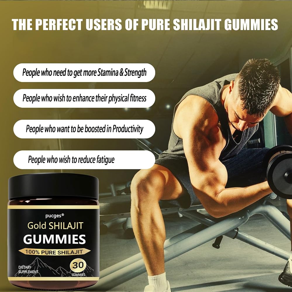 Pucges Shilajit Gummies for Men - 30 Gummies - image 6