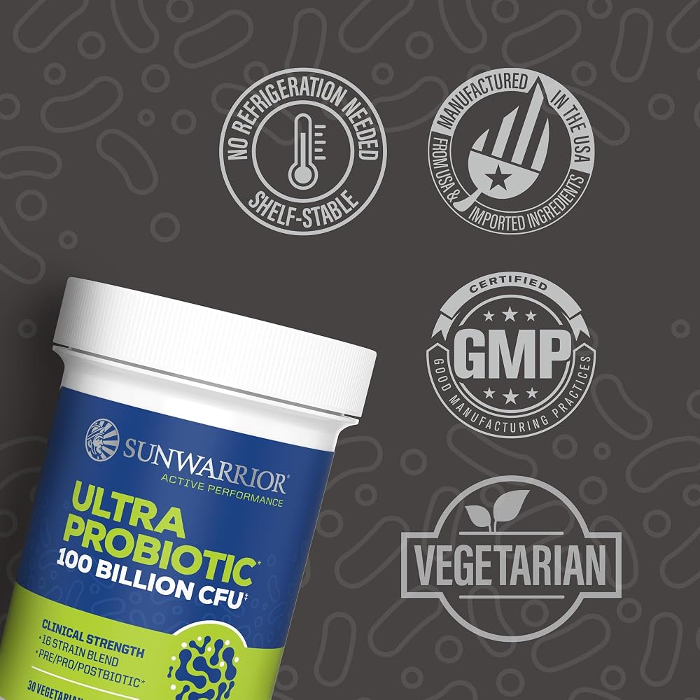 Sunwarrior Probiotics Soil-Based Vegan Capsules