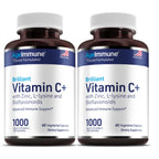 AgeImmune Vitamin C 1000mg Complex with L-Lysine - 120 Capsules