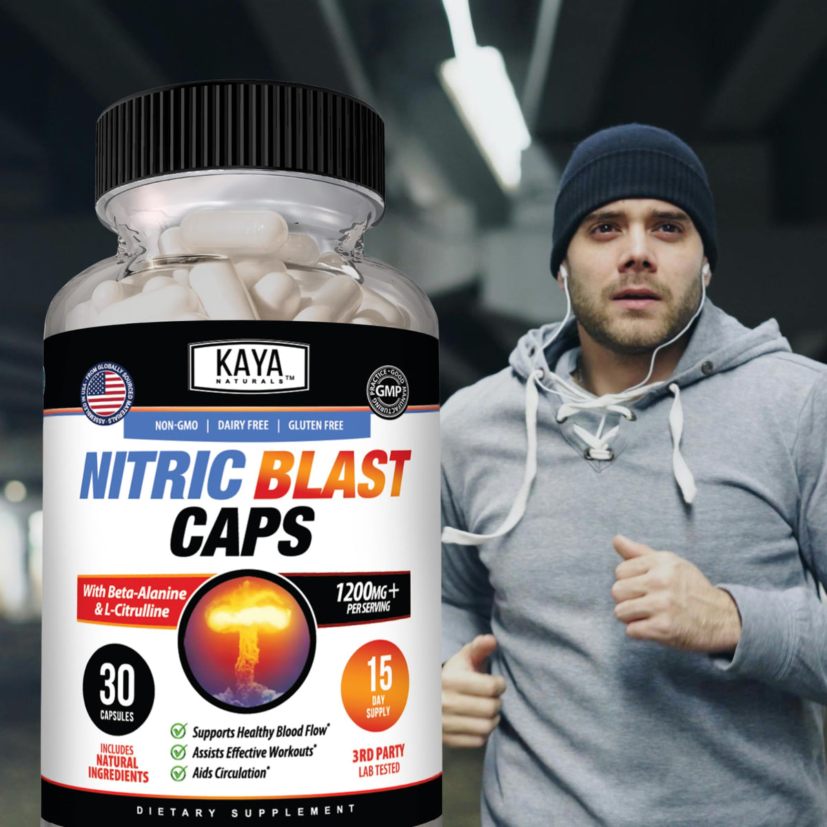 Kaya Naturals - Nitric Blast Potent All-Natural Herbal Supplement