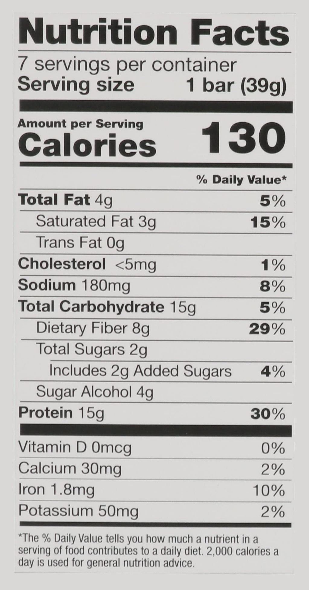 BariatricPal 15g Protein & Fiber Bars Vanilla Choco - 7 Count - image 3