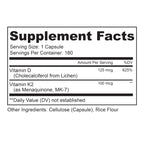 LIVELY VITAMIN CO. Solar Power Vitamin D3 - Patented Vitamin K - MK7