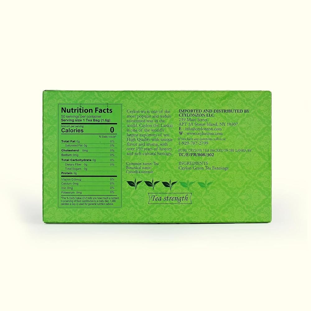 CEYLONZON Ceylon Green Tea Bags
