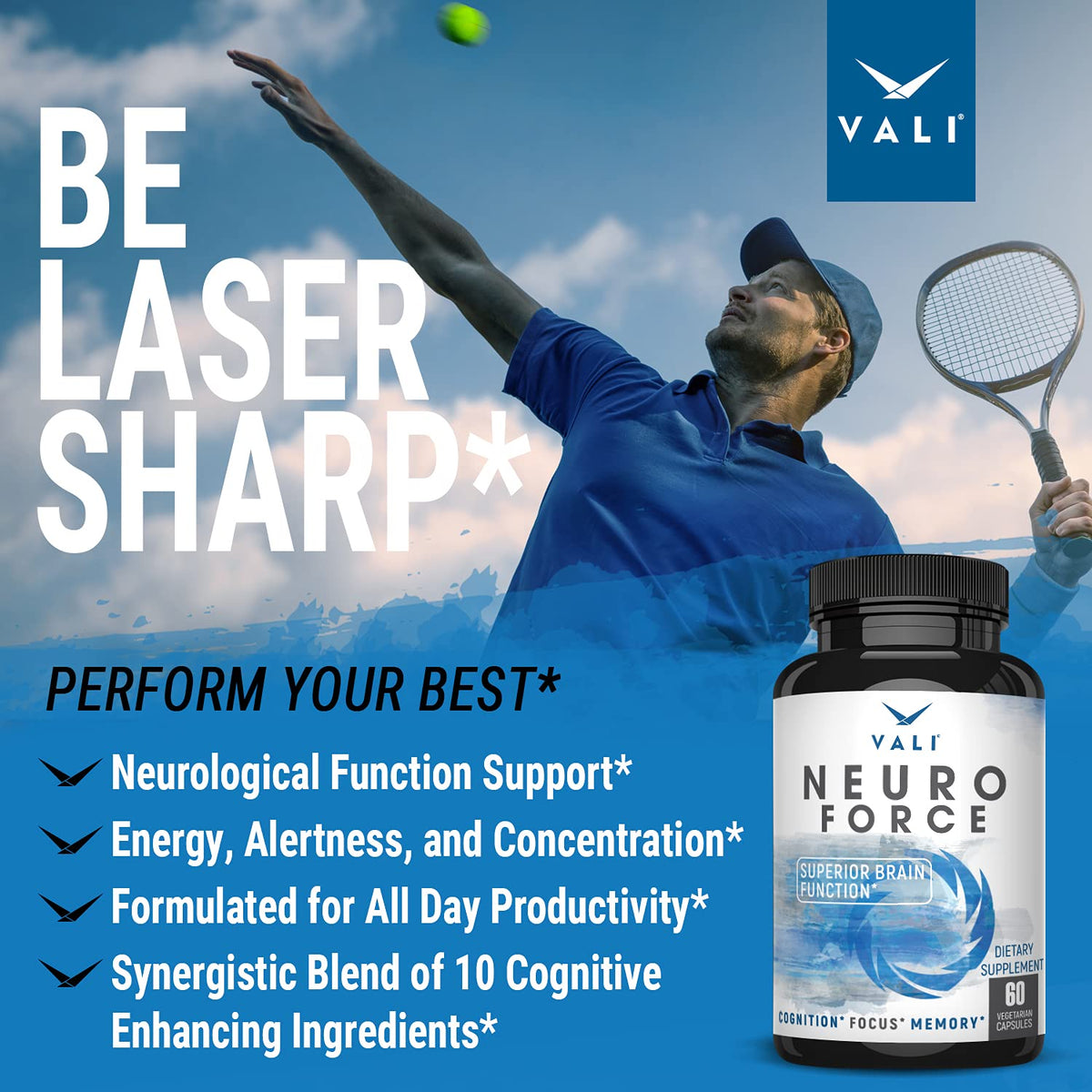 VALI Neuro Force Brain Booster Nootropic for Focus & Memory - 60 Capsules - image 6