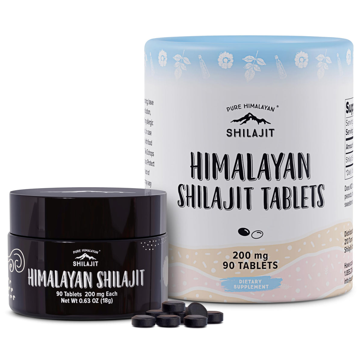 Pure Himalayan Shilajit Tablets 200mg - 90 Count