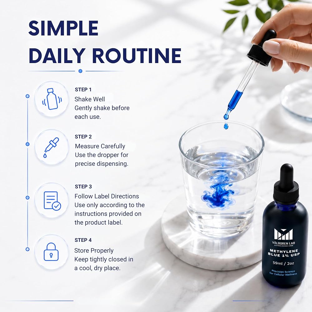 Valboren Labs Methylene Blue Pharmaceutical Grade - Third Party
