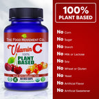 THE FOOD MOVEMENT CO. Plant-Based Vitamin C 125mg - 60 Capsules - image 3