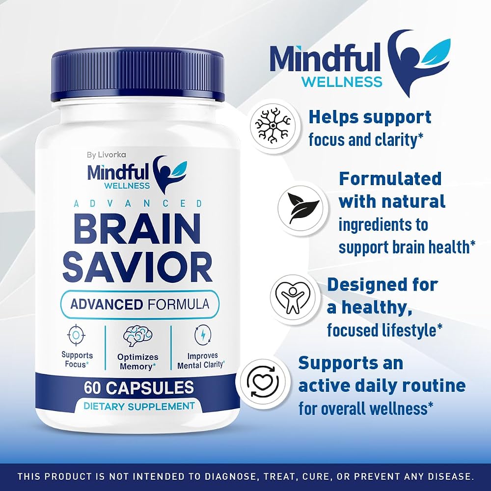 LIVORKA Mindful Wellness Advanced Brain Savior Capsules - 60 Capsules - image 2
