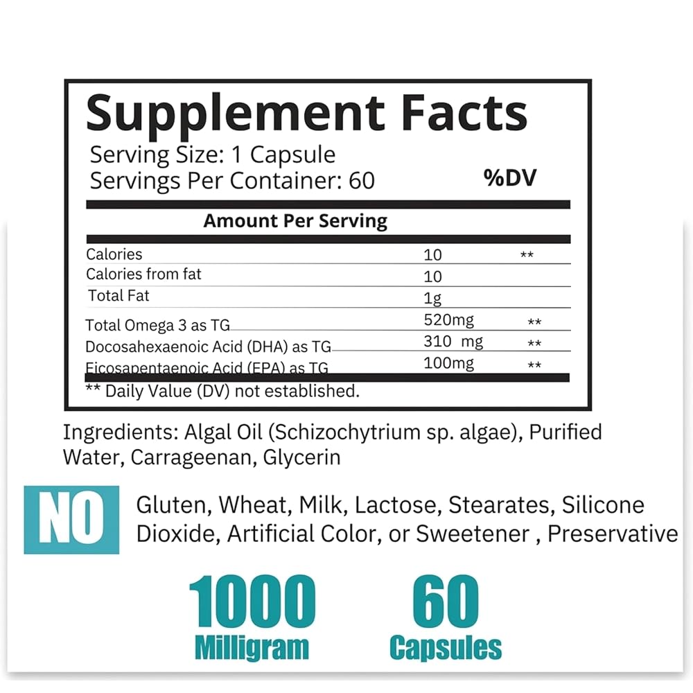 BoostCeuticals Vegan Omega 3 Algae Oil DHA 410mg - 60 Softgels - image 8