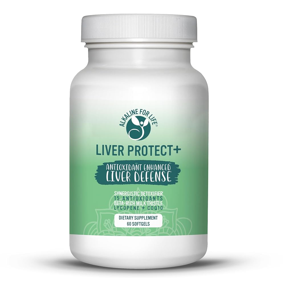 Alkaline for Life Liver Protect+ Milk Thistle and CoQ10, Softgels
