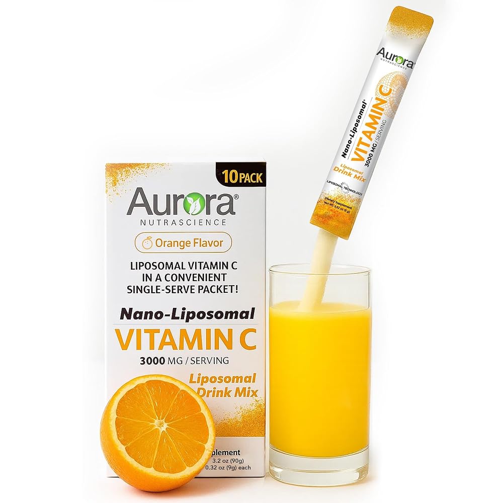 Vida Lifescience Aurora Nutrascience Nano-Liposomal Vitamin C Powder - 10 Pack