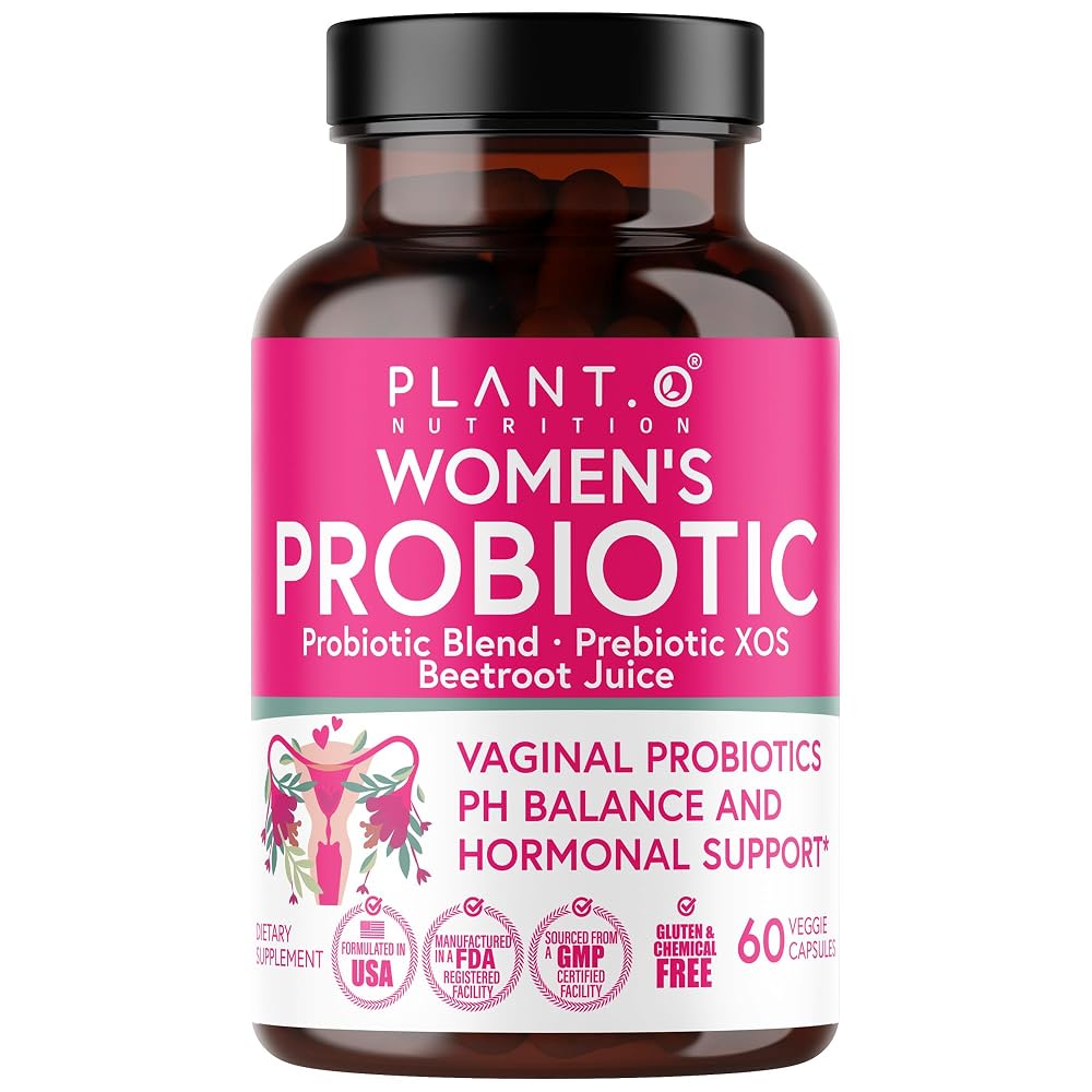 PLANT.O NUTRITION Vaginal Probiotics with 4 Lactobacillus Strains - 1 Count