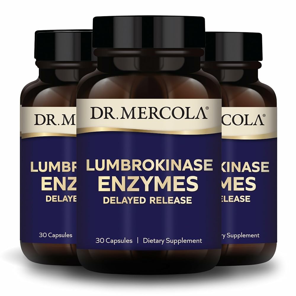 Dr. Mercola Lumbrokinase Enzymes 11 mg - 90 Capsules