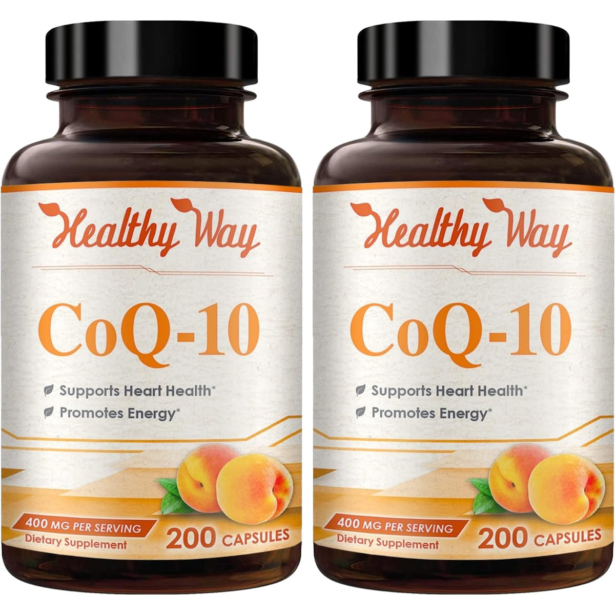HealthyWayRx Coenzyme Q10 400mg CoQ10 Supplement - Once Daily Coq 10