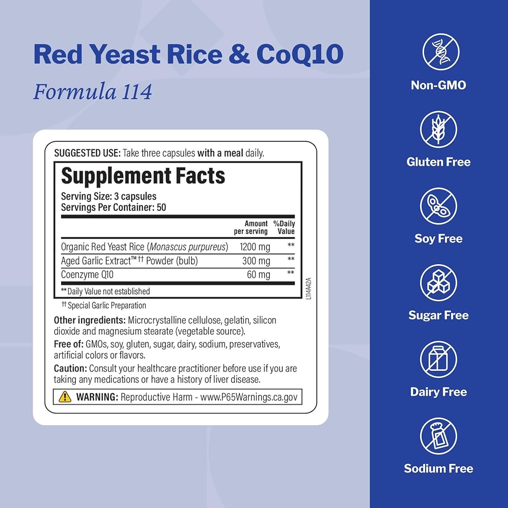 Kyolic Aged Garlic Extract Red Yeast Rice CoQ10 - 150 Capsules - image 3